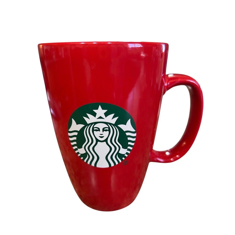 2020 Starbucks Red 12 fl. oz. Ceramic Travel Mug Preowned